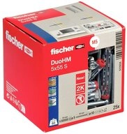 Fischer D&uuml;bel-Set Fischer 572924 DuoHM 5x55 S PH TX Hohlraumd&uuml;bel 55 mm 25 St.