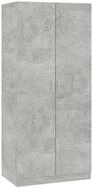 vidaXL Kleiderschrank NA Kleiderschrank Betongrau 80x52x180 cm Spanplatte