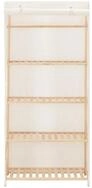 vidaXL Kleiderschrank 79 x 40 x 170 cm Kleiderschrank Stoffschrank Wei&szlig;...