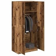 vidaXL Kleiderschrank NA Kleiderschrank Altholz-Optik 80x52x180 cm Spanplatte