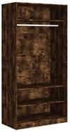 vidaXL Kleiderschrank Mehrzweckschrank R&auml;uchereiche 100x50x200 cm Holzwerkstoff