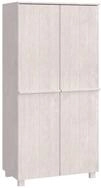 vidaXL Kleiderschrank Kleiderschrank HAMAR Wei&szlig; 89x50x180 cm Massivholz Kiefer