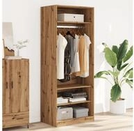 vidaXL Kleiderschrank 80 x 50 x 200 cm Kleiderschrank Artisan-Eiche 80x50x200 cm