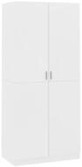vidaXL Kleiderschrank NA Kleiderschrank Wei&szlig; 90x52x200 cm Spanplatte