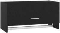 vidaXL Garderobe 70 x 325 x 35 cm Garderobe Kleiderschrank Schwarz 70x32,5x35 cm