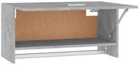 vidaXL Kleiderschrank Mehrzweckschrank Betongrau 70x32,5x35cm Holzwerkstoff