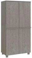 vidaXL Kleiderschrank Kleiderschrank HAMAR Hellgrau 89x50x180 cm Massivholz...