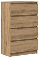 vidaXL Sideboard Sideboard Artisan-Eiche 60x35x98,5 cm Holzwerkstoff (1 St)