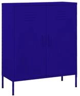 vidaXL Aktenschrank Lagerschrank Marineblau 80x35x101,5 cm Stahl (1-St)