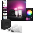 Philips Hue LED-Leuchtmittel Starter Kit Bridge Pro + 2x White and Color...