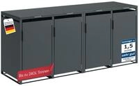 STEELS&Oslash;N M&uuml;lltonnenbox Thoria 240 L aus verzinktem Stahl, M&uuml;lltonnenverkleidung