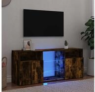 vidaXL TV-Board vidaXL TV-Schrank mit LED-Leuchten R&auml;uchereiche 120x30x50 cm