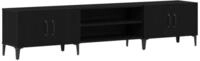 vidaXL TV-Schrank TV-Schr&auml;nk Schwarz Eichen-Optik 180 x 31,5 x 40 cm (1-St)