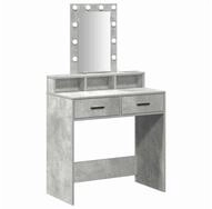 vidaXL Schminktisch Schminktisch mit Schubladen Grau 79 x 41 x 140 cm...