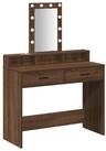 vidaXL Schminktisch, Schminktisch mit Speicher Braun 100 x 41 x 140 cm...