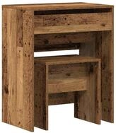 vidaXL Schminktisch Schminktisch 2 stk. Altholz 60 x 40 x 75 cm Holzwerkstoff...