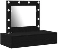 vidaXL Schminktisch Schminktisch Schwarz 83 x 40 x 70 cm Holzwerkstoff (1-St)