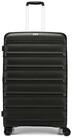 D&N Koffer Travel Line 4700+ - 4-Rollen-Trolley L 78 cm erw. (schwarz), 4 Rollen