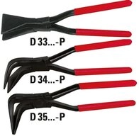 Scheren-Set BESSEY Falzzange 45&deg; gebogen mit PVC Griffen D341-60-P