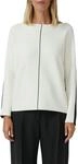 Strickpullover S.OLIVER BLACK LABEL, Damen, Gr. 34, wei&szlig;, Strick, Obermaterial: 70%
