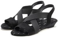 Vivance Sommerschuh, offener Schuh, Sandale, Sandalette mit elastischen Riemchen und