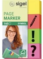 Sigel Notizzettel Haftmarker HN635 gelb, orange,gr&uuml;n pink 1 x gr&uuml;n...