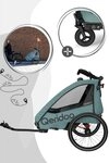 Qeridoo Fahrradkinderanh&auml;nger Qupa Plus 1 - Kinderfahrradanh&auml;nger f&uuml;r 1 Kind