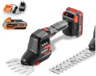 FUXTEC Akku-Heckenschere FX-E1HHS20SET, 2Ah-Akku, 20cm Schnittl&auml;nge, 20V, 80...