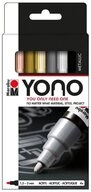 Marabu Acrylfarbe Marabu Acrylmarker Marker YONO Set Metallic 1,5-3mm 4 Teile