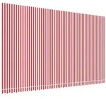 vidaXL Markise Markisenbespannung Rot und Wei&szlig; Gestreift 6x3,5 m