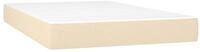 Boxspringmatratze Taschenfederkernmatratze Mittel Creme 120x200x20 cm Stoff,...