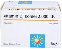 K&ouml;hler Pharma GmbH VITAMIN D3 K&Ouml;HLER 2.000 I.E. Kapseln Kapseln, 120 St.