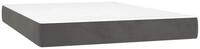 Boxspringmatratze Taschenfederkernmatratze Mittel Dunkelgrau 120x210x20 cm Samt,