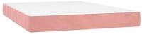 Boxspringmatratze Taschenfederkernmatratze Mittel Rosa 140x210x20 cm Samt,...