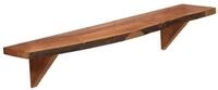 vidaXL Wandregal, Regale 2 Stk. 90 x 20 x 18 cm Massivholz Akazie