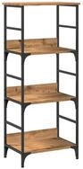 vidaXL B&uuml;cherregal B&uuml;cherregal Artisan-Eiche 50x33x117,5 cm Holzwerkstoff,...