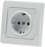 ChiliTec DELPHI Schutzkontakt-Steckdose 250V~/ 16A, UP wei&szlig; Unterputzschalter