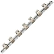 BGS Werkzeughalter Aufsteckschiene, 200mm, mit 7 Clips, Werkzeugschiene