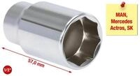 KS Tools Stecknuss KS Tools 1/2" Spezial-Stecknuss f&uuml;r 8-kant Schrauben, 27mm