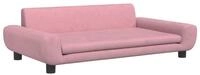 vidaXL Hundebett vidaXL Hundebett Rosa 100x54x33 cm Samt