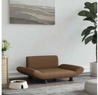 vidaXL Tierbett, Hundebett Braun 70x45x28 cm Stoff