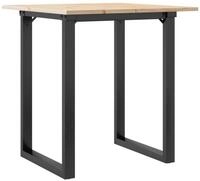 vidaXL Esstisch Esstisch O-Gestell 60x60x75 cm Massivholz Kiefer und Stahl...