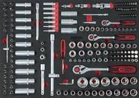KS Tools Steckschl&uuml;ssel (179 St), 1/4"+3/8"+1/2" Satz, 179-teilig in 1/1