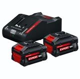 BOSCH Starter-Set 2x EXBA18V-80 EXAL18V-160 Werkzeug-Akku-Ladetechnik
