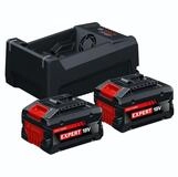 BOSCH Starter-Set 2x EXBA18V-55 GAL12V/18V-80 Werkzeug-Akku-Ladetechnik