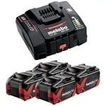 metabo Basis Set 4x LiHDX Akkupack 18 V 8,0 Ah Akku (4x 624975000) Akkupacks