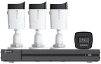 EZVIZ &Uuml;berwachungskamera X5K+H3K (4K) POE NVR Kit (Kamerasicherheitssystem mit