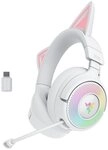 RAZER Kraken Kitty V3 Pro Gaming-Headset (Stummschaltung, integrierte Steuerung...