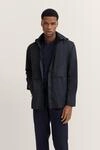Regenjacke BUGATTI, Herren, Gr. 48, blau (390, marine), 100% Polyester, unifarben,