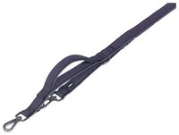 Nobby Hundeleine F&uuml;hrleine mit Kurzf&uuml;hrer Classic Preno Royal schwarz